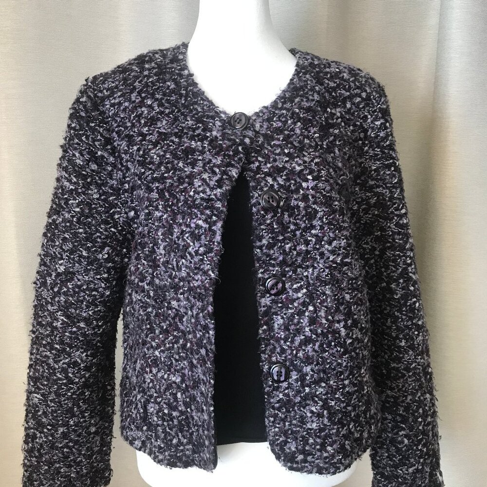 Purple Textured Jacket